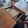 solid wood extendable dining table Image 8