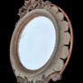 Large bevel edged mirror with ornate moulded frame. Image 2