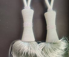 Luxury mint green diamante brand new tie backs x2 Postage included