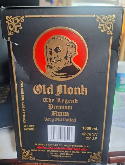 Rare Old Monk Rum Premium Bottle