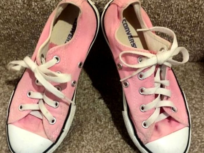 Girl's Converse . Size Uk Junior 13.5