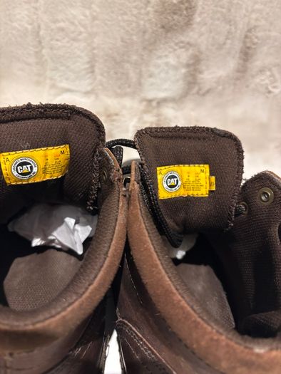 Caterpillar brown leather boots - good condition