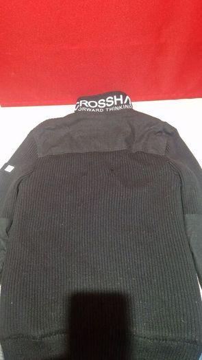 Crosshatch Black Label Knitted Jacket  Quilted Lining