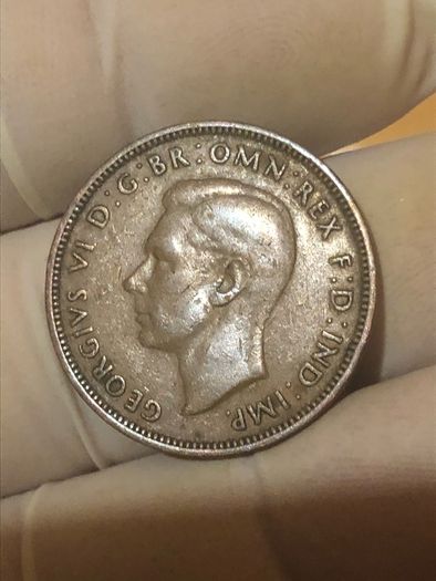 George VI half penny  x 36 Pictures