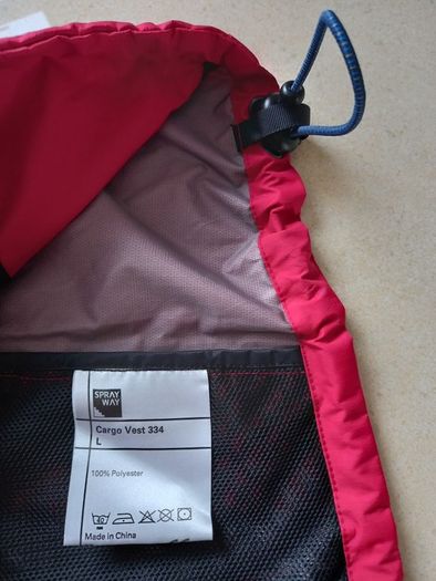 Spray Way Cargo Vest 334 Red Large Water Carrier North Face Mountain Equipment