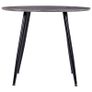 Dining Table Concrete and Black 90x73.5 cm MDF Image 2