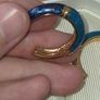 1980's Gold tone Hoop Earrings Image 5