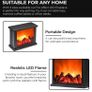 Fireplace Lamp Led Flame Effect Log Fire Place Ornaments Home Decor FREE POSTAGE Image 5