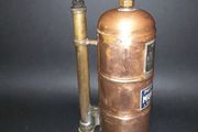 Antique copper fire extinguisher