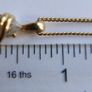 Beautiful Gold Plated Oval Solitaire Pendant Necklace with Chain  Stone Cubic Zirconia Gold, length 18" Image 10