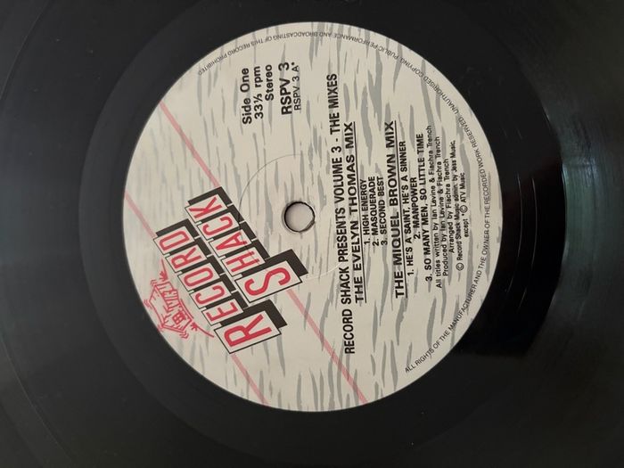 Record Shack Presents Volume 3 The Mixes 1986 UK Dance Vinyl LP RSPV3