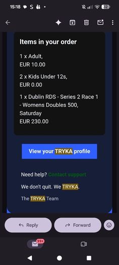 October 31st Tryka Womens Doubles 500