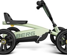 Green Pedal Go-Kart  Ride On Toy for Boys Girls Ages 2 5  Adjustable Seat, Easy Steering & Stable 4-Wheel Design  85 115 cm