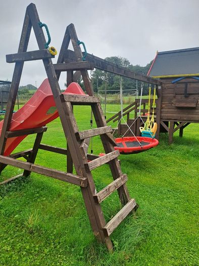 Childrens wooden garden playset large