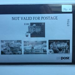 Irish stamps, blackprint from 1990-1991 yearbook