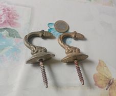 curtain tie backs brass