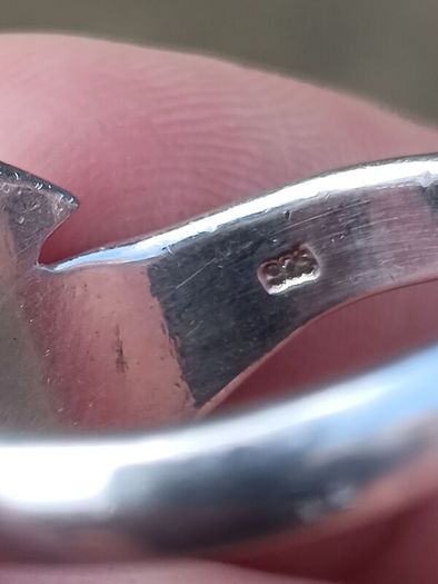 Heavy Double Leaf Sterling Silver Ring