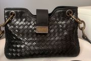 Beautiful woven leather crossbody bag