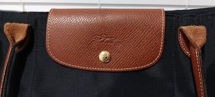 Black Longchamp Le Pliage Bag - Size L