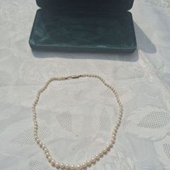 9k Gold Freshwater Graduating Pearl Necklace