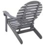 Adirondack Chair Solid Acacia Wood Grey Image 4