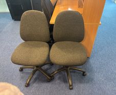 Grey Swivel Office Chair x2