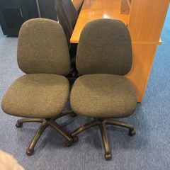 Grey Swivel Office Chair x2