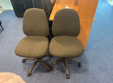 Grey Swivel Office Chair x2