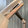 1960's Designed, Chrome & Teak Adjustable Desk Lamp Image 4