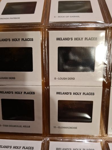 Vintage 36 Coloured Slides Of Ireland's Holy Places. With Cassette Commentary BY koaudioview Dublin