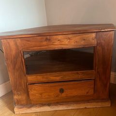 Solid wood corner TV unit / Media unit