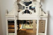 vintage mirror white