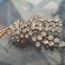 Lovely Vintage clear Rhinestone Brooch Image 4