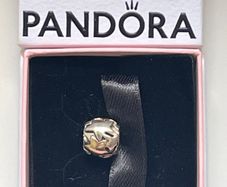 Pandora Silver & 14 Ct Gold Star Charm