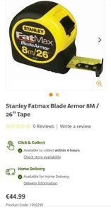 Stanley fatmax tape