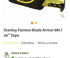 Stanley fatmax tape