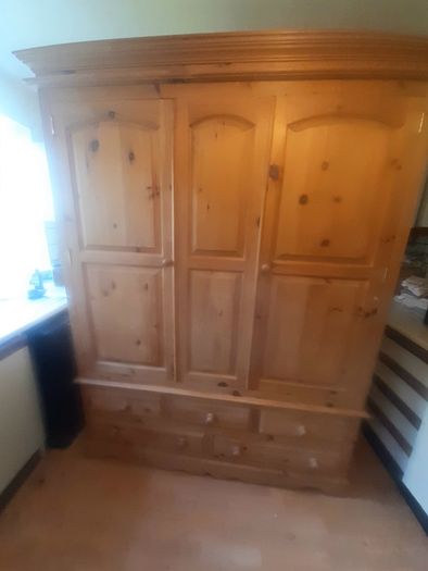 Pine wardrobe