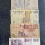 27 Banknotes zloty, pounds, litai, francs, pesetas, escudos, lire Image 7