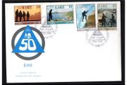 1981 Ireland 50th Anniversary of the Founding of An Oige Stamp Set P&amp;T First Day (FDC) Addressed Cover