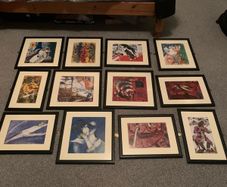 Job lot of paintings