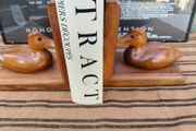 Vintage Wood Bookends