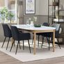 Extendable JYSK dinner table and chairs Image 2