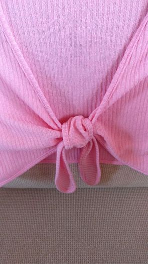 Pink Open back Top, as good as new new, H&M