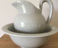 Ceramic Pitcher & Bowl Set