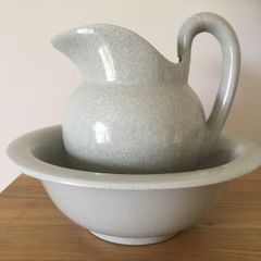 Ceramic Pitcher & Bowl Set