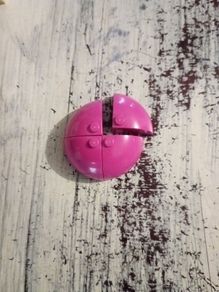 Lego brick quarter sphere dark pink 4 pieces