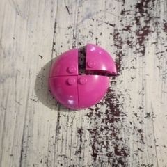 Lego brick quarter sphere dark pink 4 pieces