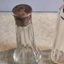 Vintge 2 Glass Bottle With Lid. Image 3