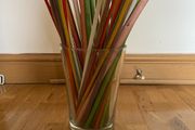 vase with decorative sticks