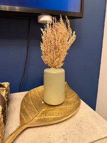 Dried Wheat Flowers In Vase